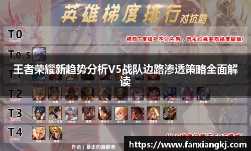 王者荣耀新趋势分析V5战队边路渗透策略全面解读